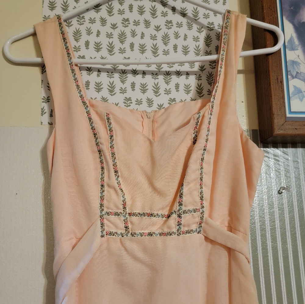 Vintage | Light Pink Tiered Dress - Picture 1 of 10